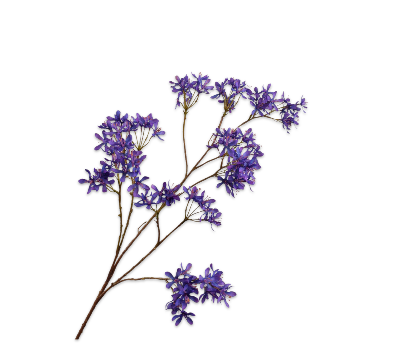 Silkka Campanula zijden bloemen tak blauw paars 112cm