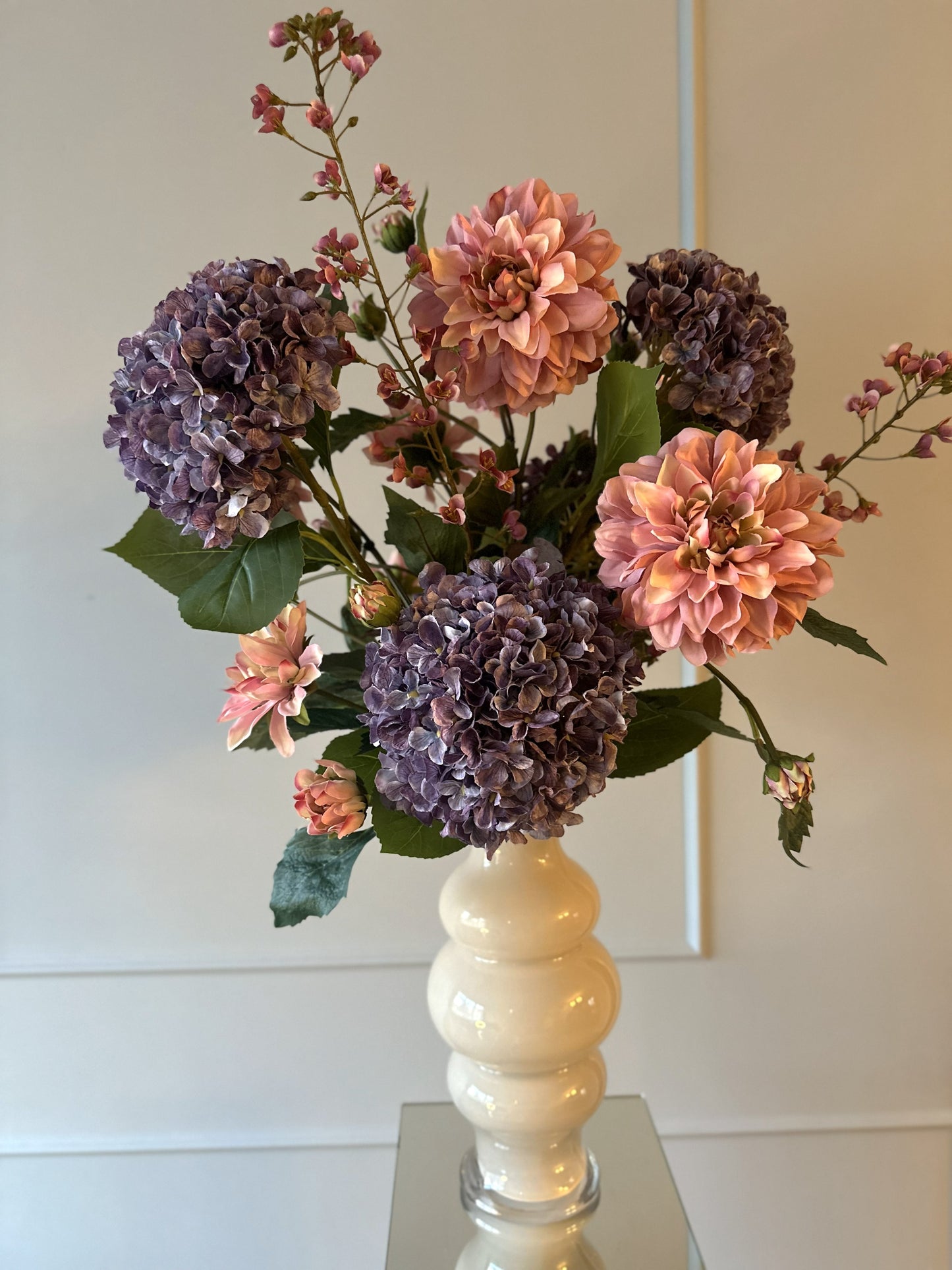 Zijden bloemen boeket - Velvet Dawn